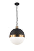 Matteo Lighting Torino in Aged Gold Brass Pendant Model: C61803AGCL