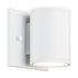 Matteo Lighting Tubular 1 Light Wall Sconce in White Model: S10201MW