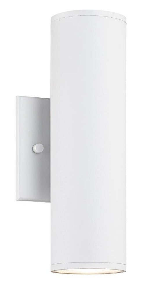 Matteo Lighting Tubular 2 Light Wall Sconce in White Model: S10222MW