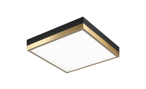 Matteo Lighting Tux 1 Light Flush Mounts in Black Brass Gold Model: M11411BKAG