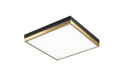 Matteo Lighting Tux 1 Light Flush Mounts in Black Brass Gold Model: M11414BKAG