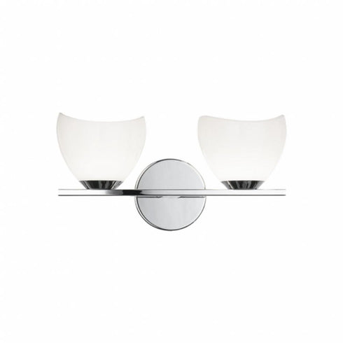 Matteo Lighting Uptowne 2 Light Vanity in Black Model: S04202BKOP
