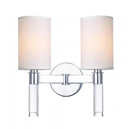 Matteo Lighting Wall Sconce Collections 2 Light Wall Sconce in Chrome Model: W52702CH
