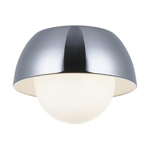 Matteo Lighting Watson 1 Light Flush Mount in Chrome Model: M11301CHOP