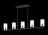 Matteo Lighting Westlock 5 Light Pendants in Black Model: C34005MB