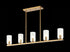 Matteo Lighting Westlock 5 Light Pendants in Black Model: C34005MB