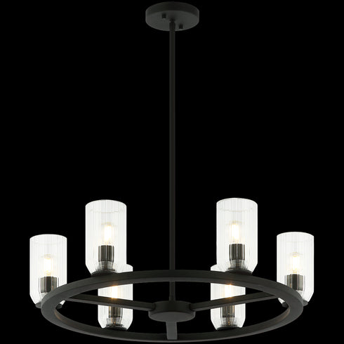 Matteo Lighting Westlock 6 Light Pendants in Combination Finishes Model: C34006AG