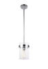 Matteo Lighting Zale 1 Light Pendant in Black Model: C78401BK