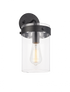 Matteo Lighting Zale 1 Light Wall Sconce in Black Model: W78401BK