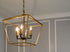 Maxim Abode Chandelier in Gold Leaf Textured Black Finish Model: 25155GLTXB