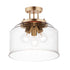 Maxim Acadia Semi Flush Mount in Heritage Finish Model: 12271CDHR