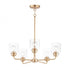 Maxim Acadia Single Tier Chandelier in Heritage Finish Model: 12266CDHR