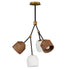 Maxim Akimbo Multi Light Pendant in Dark Bronze/Antique Brass Finish Model: 28274DBZAB