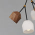 Maxim Akimbo Multi Light Pendant in Dark Bronze/Antique Brass Finish Model: 28274DBZAB