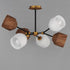 Maxim Akimbo Multi Light Pendant in Dark Bronze/Antique Brass Finish Model: 28276DBZAB