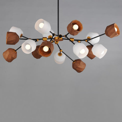 Maxim Akimbo Multi Light Pendant in Dark Bronze/Antique Brass Finish Model: 28279DBZAB