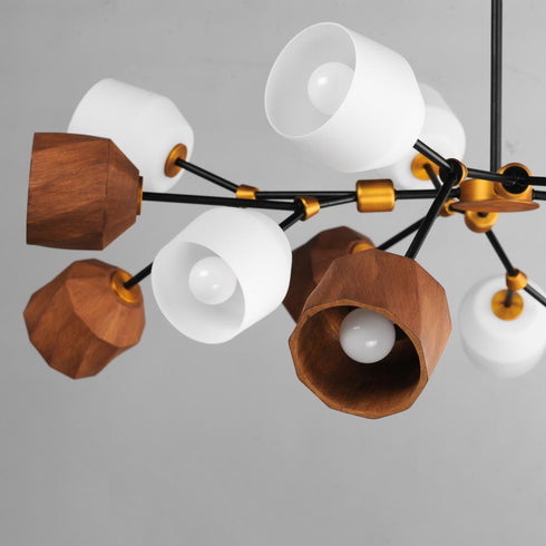 Maxim Akimbo Multi Light Pendant in Dark Bronze/Antique Brass Finish Model: 28279DBZAB
