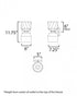 Maxim Akimbo Wall Sconce in Dark Bronz Antique Brass Finish Model: 28271DBZAB