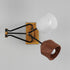 Maxim Akimbo Wall Sconce in Dark Bronze/Antique Brass Finish Model: 28272DBZAB