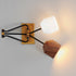 Maxim Akimbo Wall Sconce in Dark Bronze/Antique Brass Finish Model: 28272DBZAB