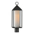 Maxim Aldous Outdoor Pol Post Mount in Black Finish Model: 30070SWBK