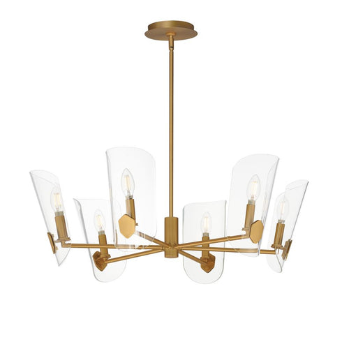 Maxim Armory Chandelier in Black Finish Model: 32356CLBK
