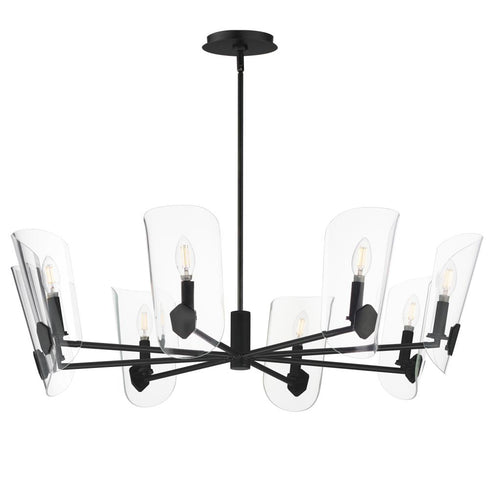 Maxim Armory Chandelier in Black Finish Model: 32358CLBK