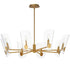 Maxim Armory Chandelier in Black Finish Model: 32358CLBK