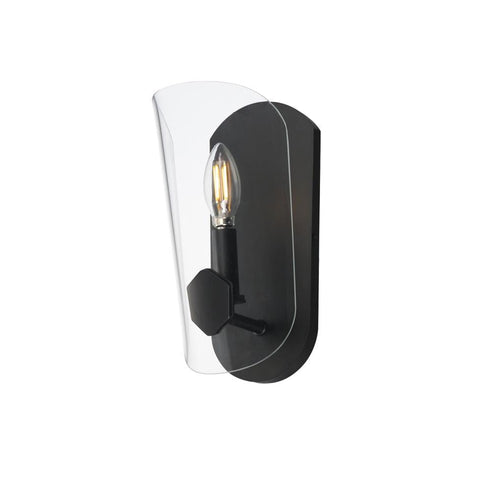 Maxim Armory Wall Sconce in Black Finish Model: 32351CLBK