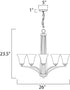 Maxim Aurora Single Tier Chandelier in Satin Nickel Finish Model: 20095FTSN
