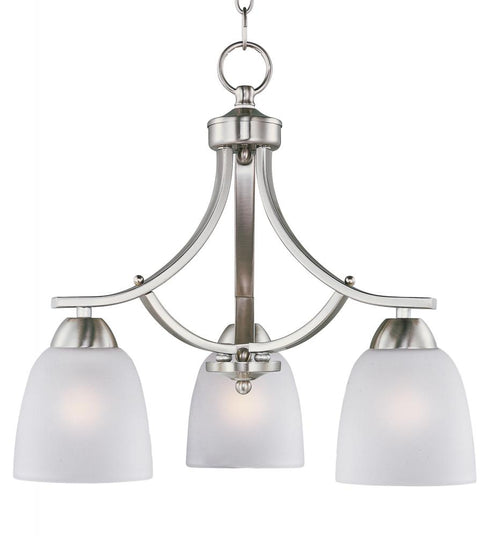 Maxim Axis Down Light Chandelier in Satin Nickel Finish Model: 11223FTSN
