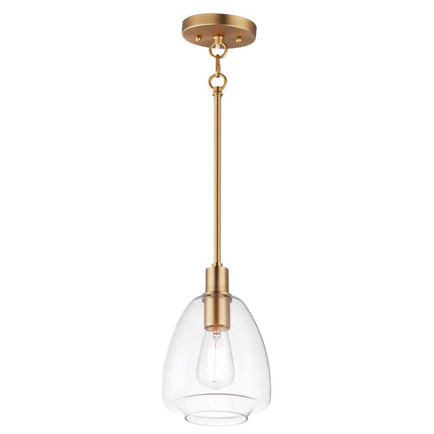 Maxim Babylon Single Pendant in Satin Brass Finish Model: 11112CLSBR