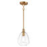 Maxim Babylon Single Pendant in Satin Brass Finish Model: 11112CLSBR