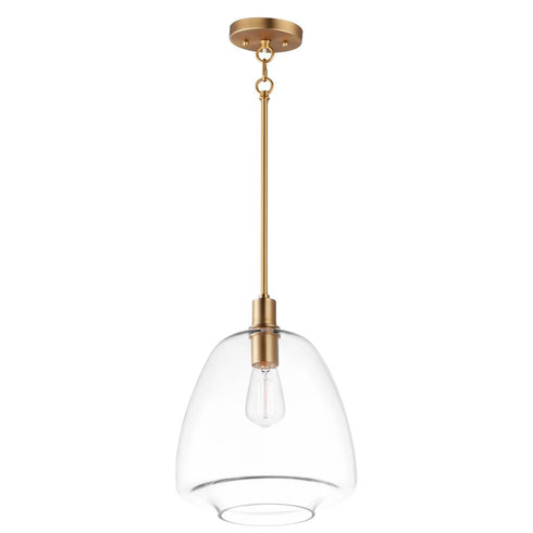 Maxim Babylon Single Pendant in Satin Brass Finish Model: 11116CLSBR