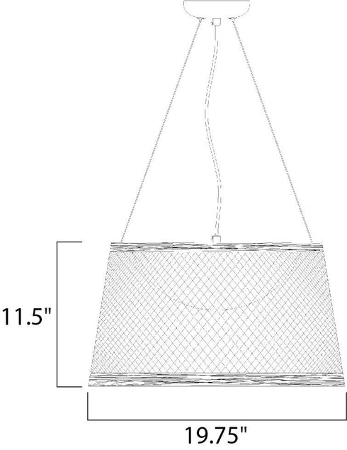Maxim Bahama Outdoor Pendant in White Finish Model: 54374WT