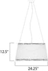 Maxim Bahama Outdoor Pendant in White Finish Model: 54376WT