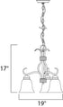 Maxim Basix Mini Chandelier in Satin Nickel Finish Model: 10122FTSN