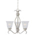 Maxim Basix Mini Chandelier in Satin Nickel Finish Model: 10123FTSN