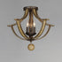 Maxim Basque Semi Flush Mount in Driftwood/Anthracite Finish Model: 20343DWAR