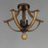 Maxim Basque Semi Flush Mount in Driftwood/Anthracite Finish Model: 20343DWAR