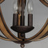 Maxim Basque Semi Flush Mount in Driftwood/Anthracite Finish Model: 20343DWAR