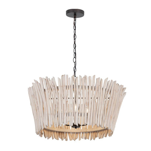 Maxim Baywood Chandelier in Textured Bronze Finish Model: 22426WWTBZ