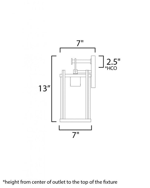 Maxim Belfry Outdoor Wall Mount in Black Finish Model: 30062CLBK