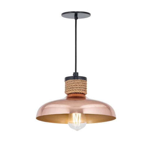 Maxim Bingham Single Pendant in Copper Finish Model: 22492CP