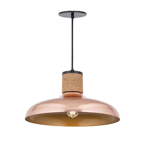 Maxim Bingham Single Pendant in Copper Finish Model: 22494CP