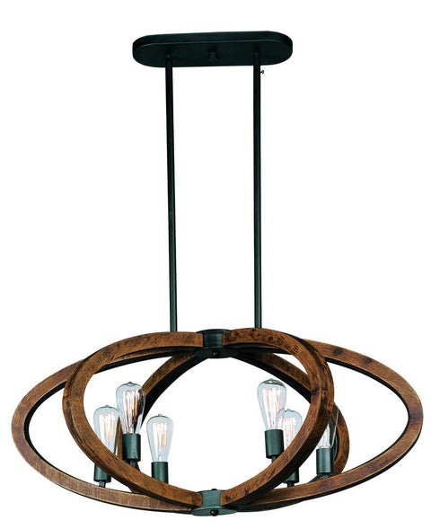 Maxim Bodega Bay Multi Light Pendant in Anthracite Finish Model: 20915APAR
