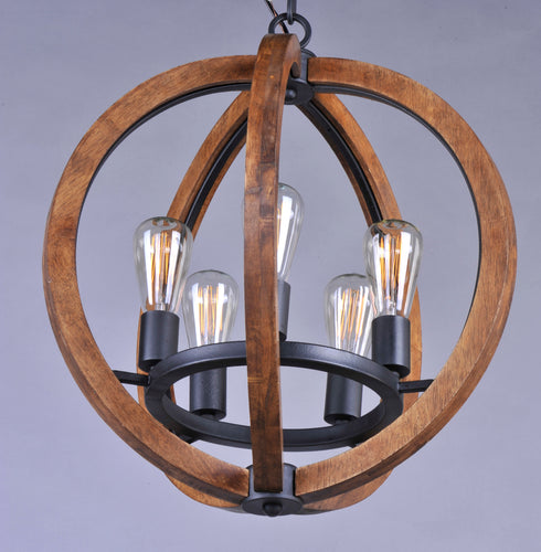 Maxim Bodega Bay Single Tier Chandelier in Anthracite Finish Model: 20917APAR