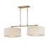 Maxim Bongo Linear Pendant in Natural Aged Brass Finish Model: 10016OMNAB