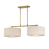 Maxim Bongo Linear Pendant in Natural Aged Brass Finish Model: 10016OMNAB