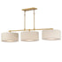 Maxim Bongo Linear Pendant in Natural Aged Brass Finish Model: 10017OMNAB
